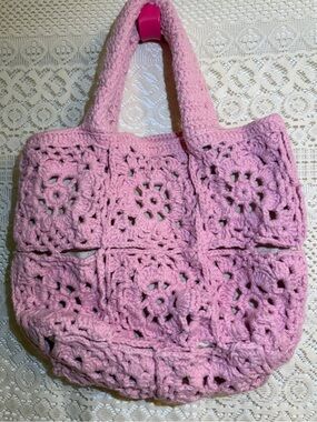 pink crochet bag 🩷